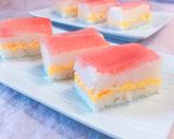 キハダマグロの押し寿司 炙りで！作り方1写真