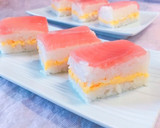 キハダマグロの押し寿司 炙りで！作り方1写真