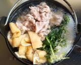 水菜と豚しゃぶのはりはり鍋作り方5写真