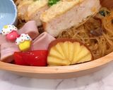 6月７日 チキンチーズ ハムリボン弁当作り方5写真