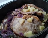 覚書　紫キャベツと林檎、豚肉の煮込み作り方5写真