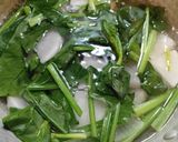 大根ほうれん草の味噌汁作り方3写真