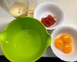 辛子明太子チーズマヨのメレンゲ卵焼き作り方1写真