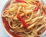 【男飯】きのこの真っ赤なスパゲッティ作り方11写真