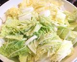 厚揚げとちくわでガッツリ●白菜の卵とじ作り方1写真