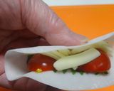余った餃子の皮deトマトチーズの包み揚げ作り方5写真
