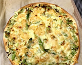 桜えびと季節の野菜のジェノベーゼピザ作り方7写真