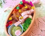 6月７日 チキンチーズ ハムリボン弁当作り方15写真