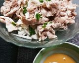 大根と豚肉の冷製酢味噌しゃぶしゃぶ作り方5写真