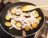 豪快!ナスのトマトソースパスタ作り方2写真