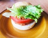 みつせ鶏つくねのハンバーガー！手作り！作り方4写真
