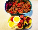 たんぱく質多めのお弁当⑥ガパオ風肉炒め作り方11写真