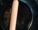 チーズで巻いてソーセージが入った卵焼き作り方1写真
