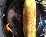 チーズで巻いてソーセージが入った卵焼き作り方9写真