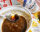 【煮込まない】残り物レンチンカレーうどん作り方4写真