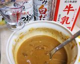 【煮込まない】残り物レンチンカレーうどん作り方6写真