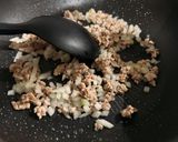 卵のっけバター醤油焼き飯作り方2写真