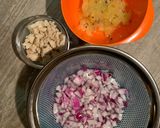 鶏サラダ〜オニオン＆キウイドレッシング〜作り方3写真