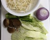 ピリ辛の野菜炒め(高菜入)作り方1写真