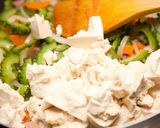 ふわふわ卵のゴーヤチャンプル⁂簡単麺つゆ作り方5写真