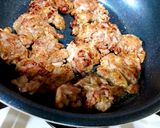 豚こま肉の竜田焼き 香味酢ダレ♪作り方4写真