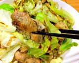 鶏の炭火焼きで♪ザクキャベ柚子胡椒炒め♪作り方6写真