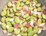 そら豆とベーコンのカレー粉炒め作り方3写真