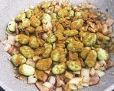 そら豆とベーコンのカレー粉炒め作り方4写真