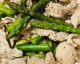 豚肉とアスパラの塩ガーリック炒め作り方4写真