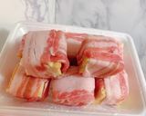 厚揚げ豆腐と豚バラのサイコロ肉巻き作り方3写真