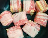 厚揚げ豆腐と豚バラのサイコロ肉巻き作り方4写真