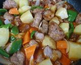 お腹いっぱいじゃがいも酢豚作り方8写真