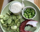 そら豆とタコのリゾット作り方1写真