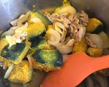 かぼちゃと豚肉の醤油煮作り方5写真