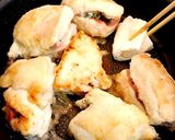 鶏胸肉の梅しそ♡はさみ焼き作り方9写真