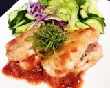鶏胸肉の梅しそ♡はさみ焼き作り方11写真