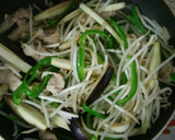 茄子ともやしのオイスターソース炒め作り方3写真