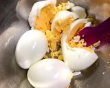ゆで卵と色々サラダ作り方1写真