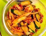 ☆セロリとひき肉の炒め物☆作り方10写真