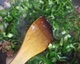 豆腐とネギの青椒肉絲作り方4写真
