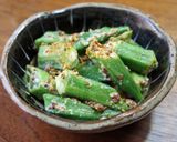 おくらのマヨマスタード炒め作り方4写真