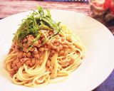 簡単！絶品♡納豆とツナの和風パスタ作り方7写真