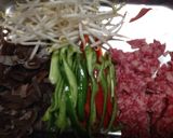 楽ちん中華風炒め☆牛肉ピーマンきくらげ作り方1写真