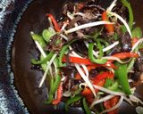 楽ちん中華風炒め☆牛肉ピーマンきくらげ作り方6写真