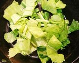 かぶの葉卵炒め作り方1写真