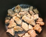 牛角切り味噌煮作り方2写真
