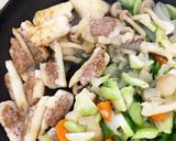 肉詰めきりたんぽの塩だれ炒め煮作り方14写真