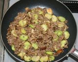 そら豆と乾燥しめじのひき肉オイスター炒め作り方17写真