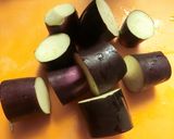 材料4つ★ナスの梅めんつゆ煮作り方1写真