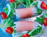 食べるのが楽しい✨大根の生ハム巻きサラダ作り方7写真